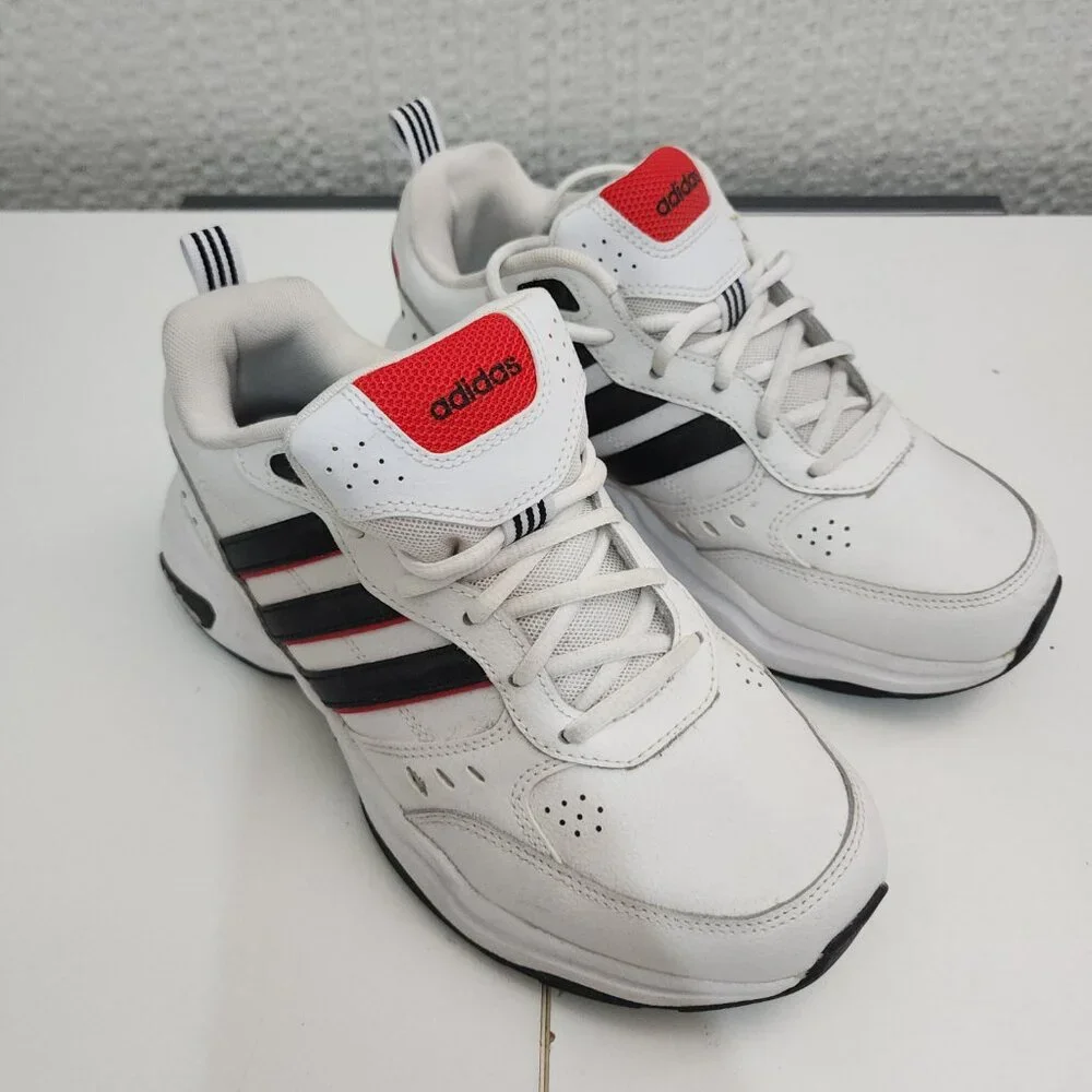 adidas Men's White and Red Strutter Chunky Sneaker Shoes Size 7