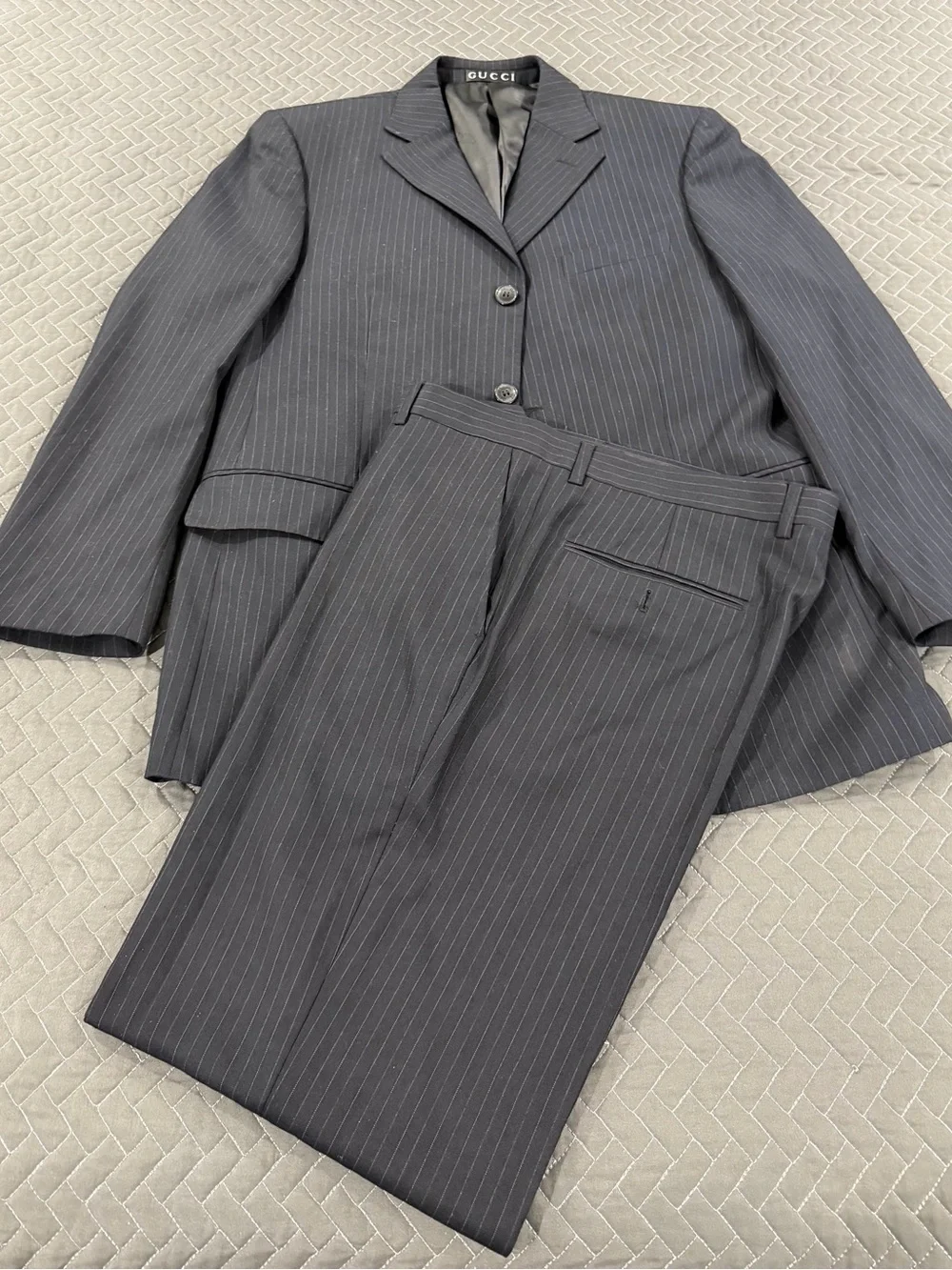 Gucci Charcoal Pinstripe Two-Piece Suit