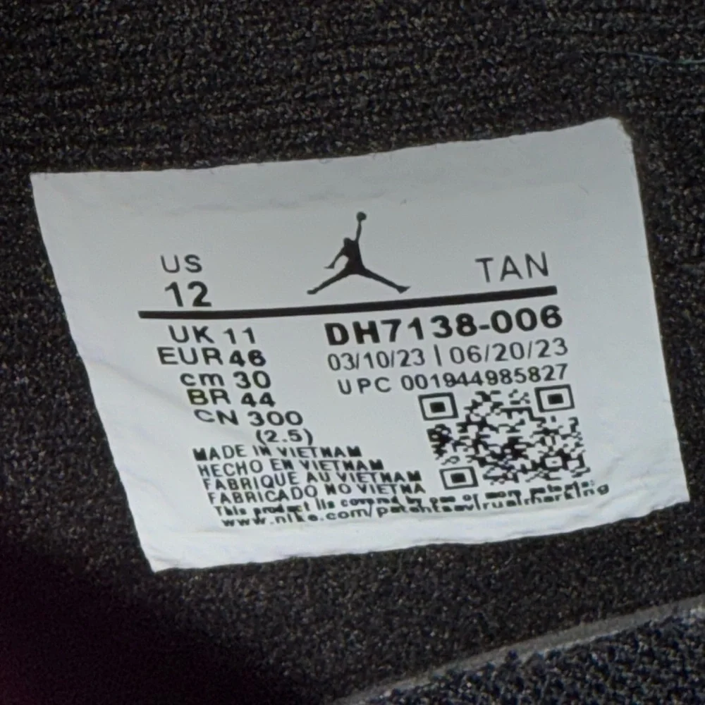 Jordan Black and Gray Sneakers