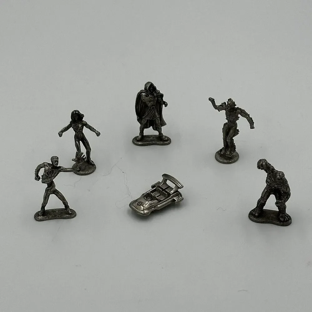 Monopoly Marvel Fantastic 4 Collector’s Edition Replacement‎ Tokens, Lot Of 6