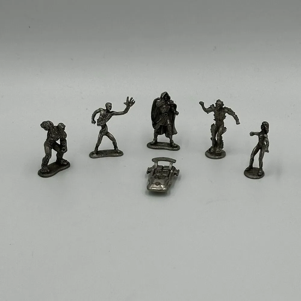 Monopoly Marvel Fantastic 4 Collector’s Edition Replacement‎ Tokens, Lot Of 6