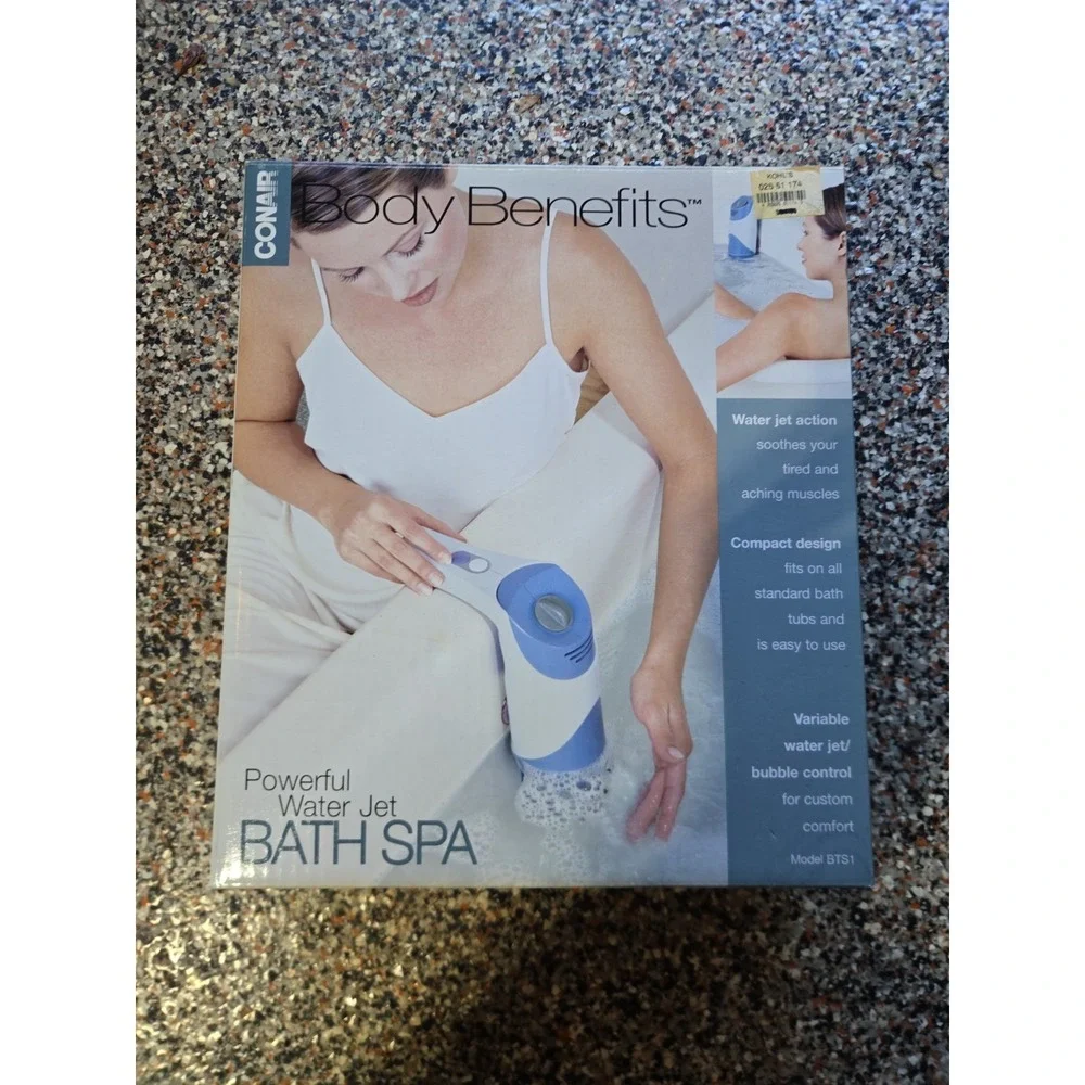 Conair BTS1 Body Benefits Powerful Water/Bubble Jet Bath Spa Massager New