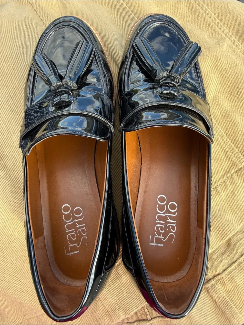 Franco Sarto penny shiny versatile