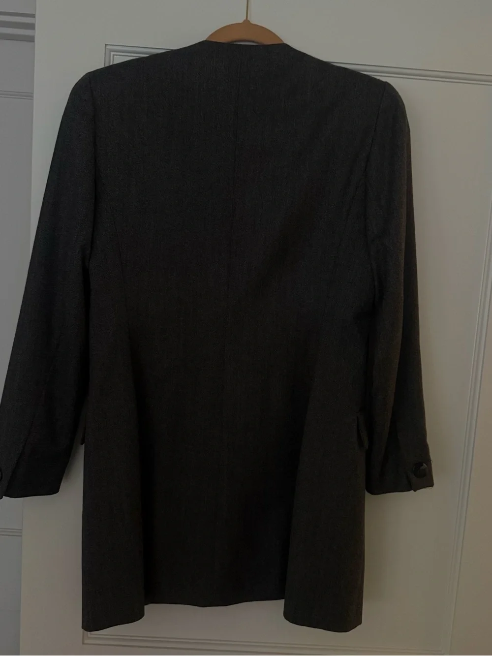 Vintage Christian Dior “The Suit” 100% Wool Gray Women’s Blazer, size 8