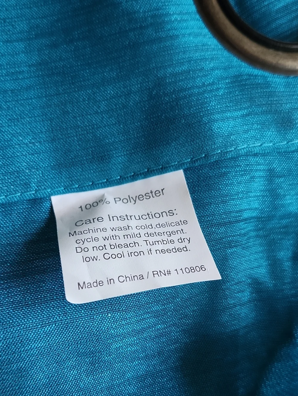 Teal Shear Curtains