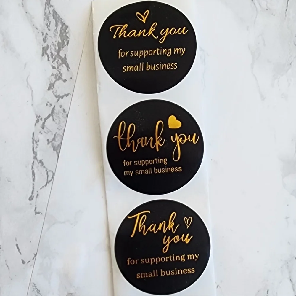 100 Pieces Thank you cards and Stickers Sale