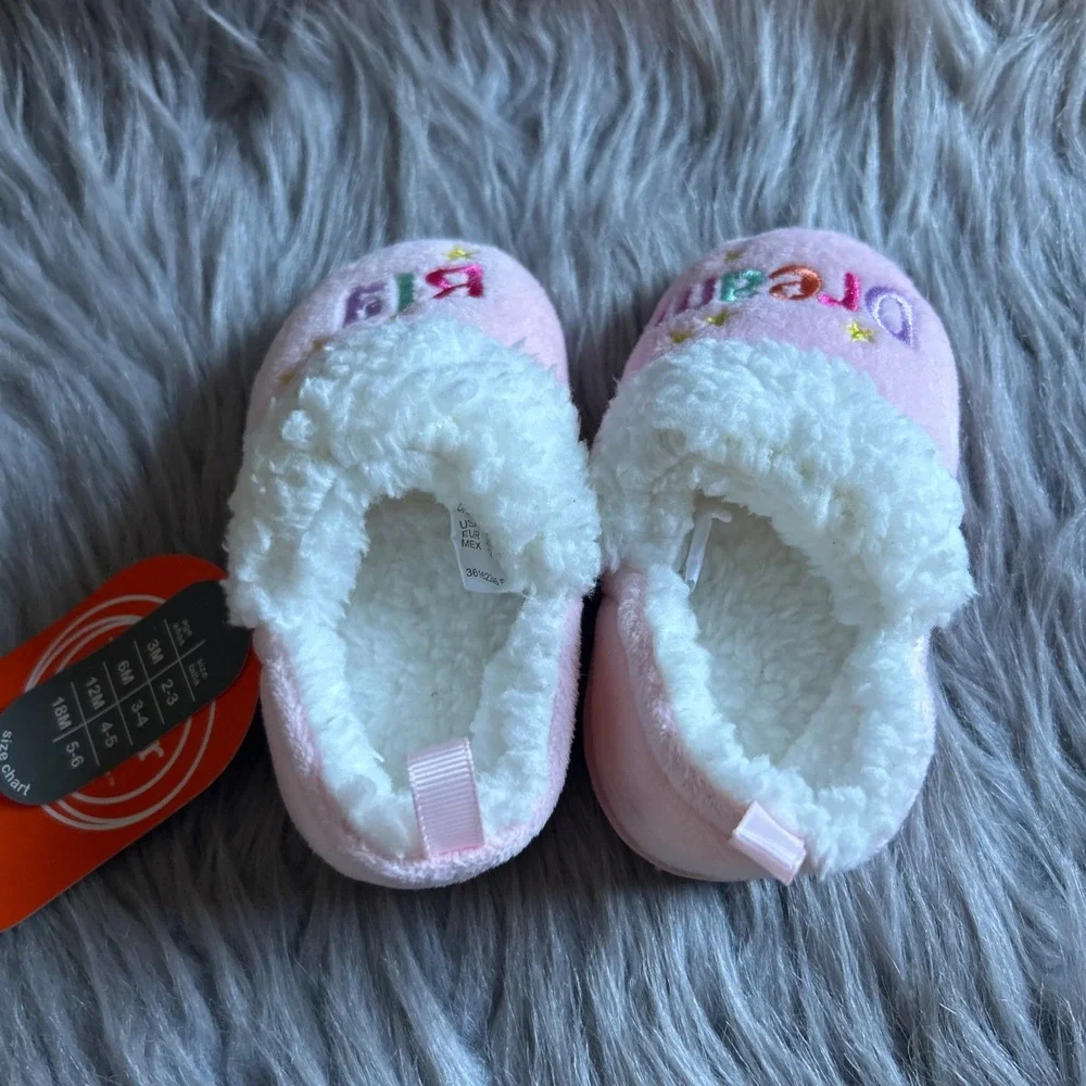 Wonder Nation Slippers Toddler Girl Size 5 