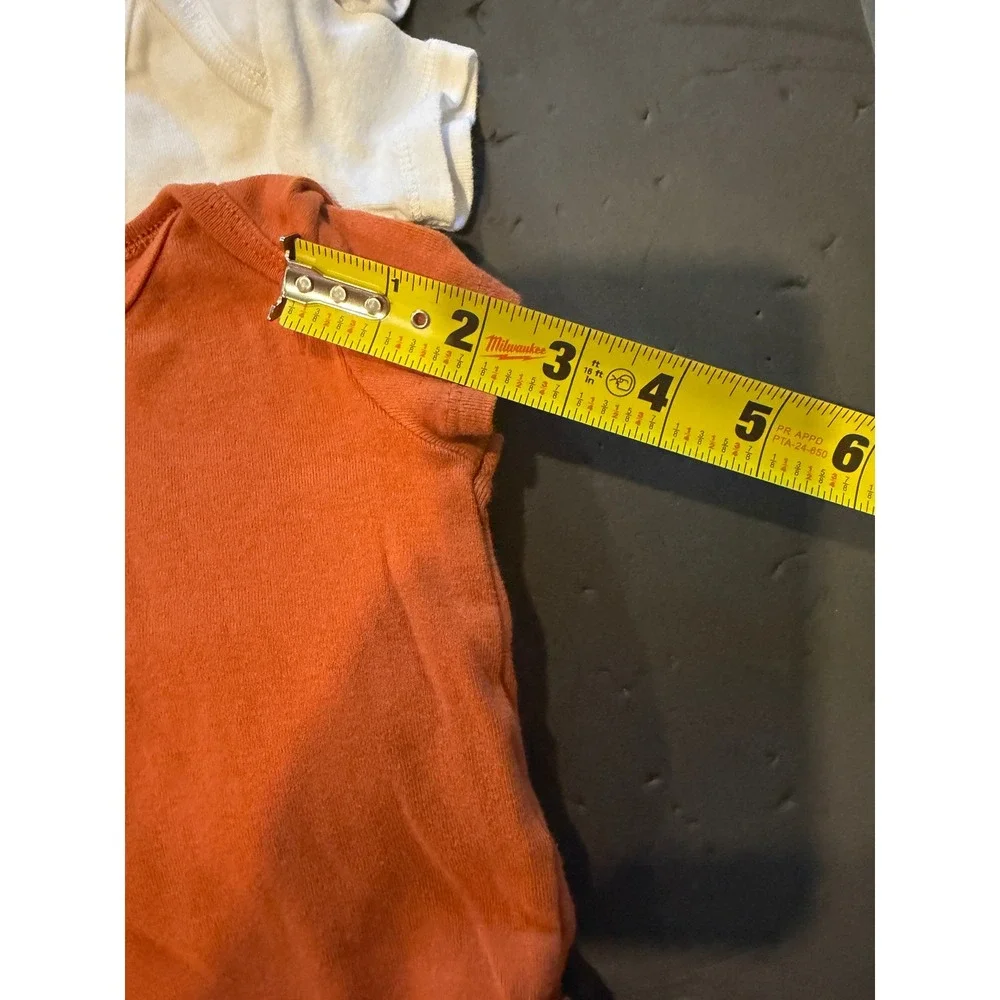 Carters Baby 4 Pack Short Sleeve Bodysuits Rust Orange White 3 Months 1M062510