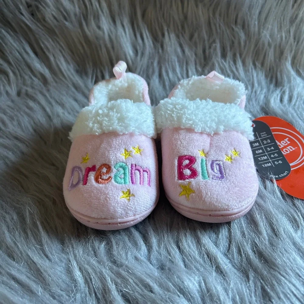 Wonder Nation Slippers Toddler Girl Size 6 