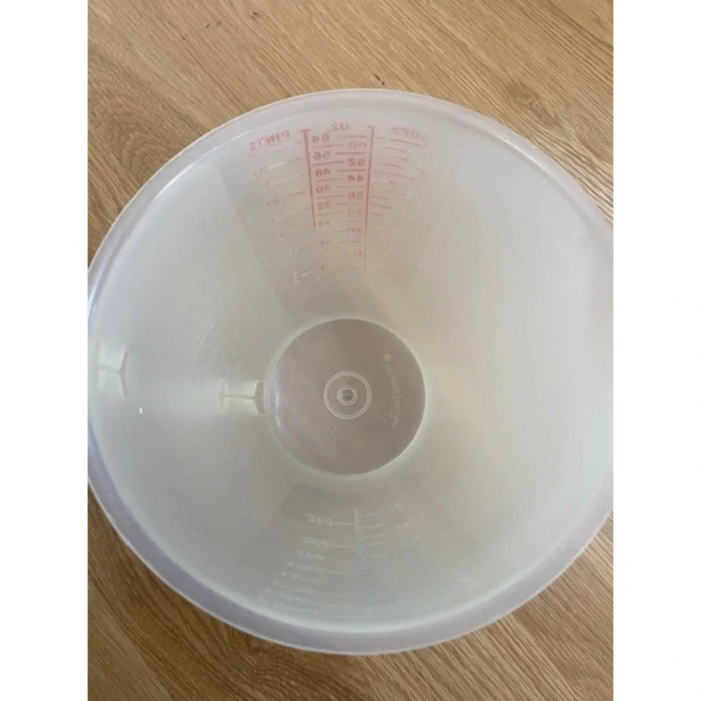 Tupperware Measuring Pitcher 8 Cup Translucent Good Vintage Mix-N-Stor 500-7
