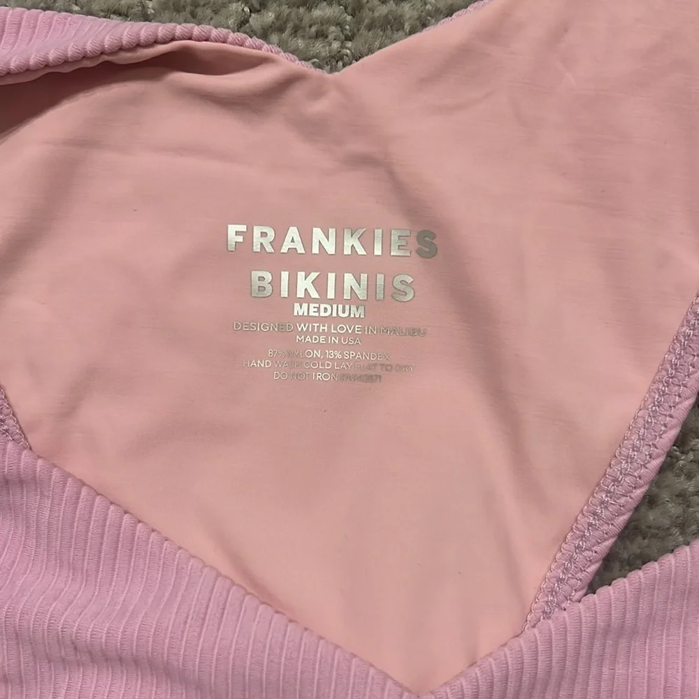 Frankie's Bikinis Light Pink Swim Bottom M