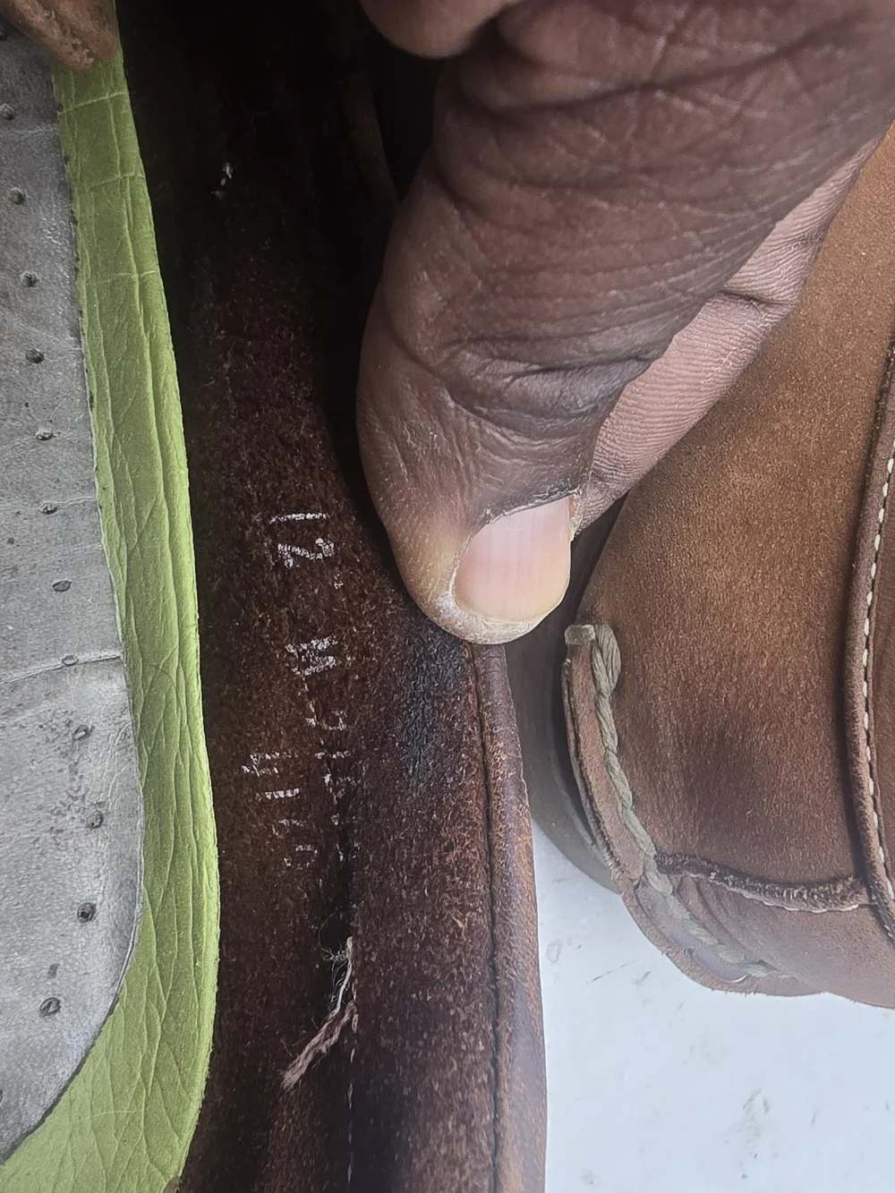 Timberland leather boat