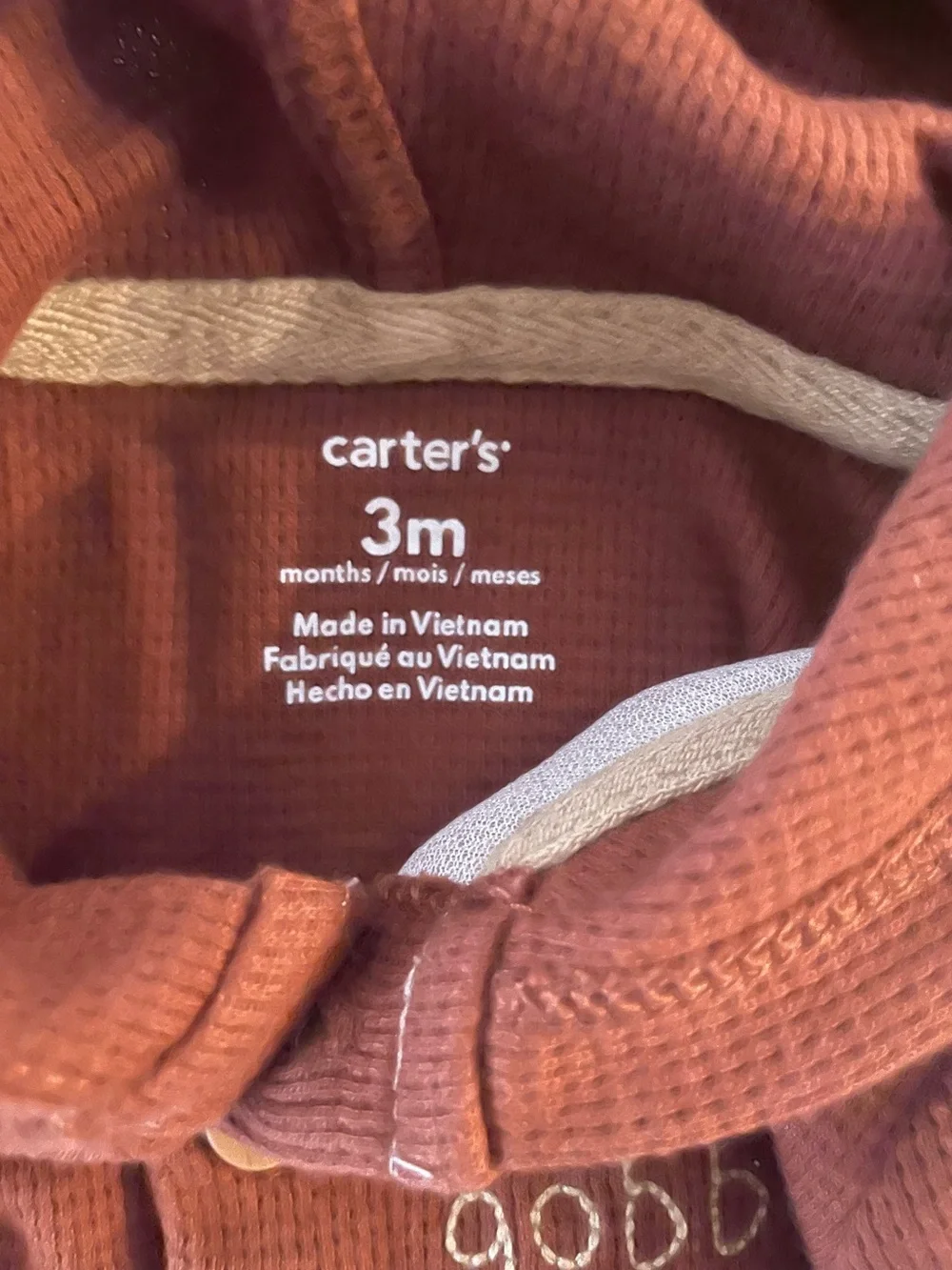 Carters wore once