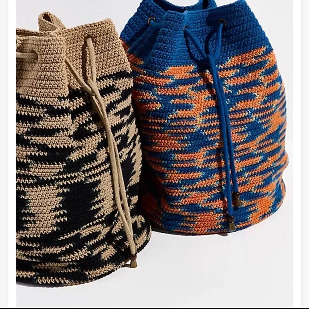 NWOT Free People Montana Crochet Backpack- So cool in crochet  backpack