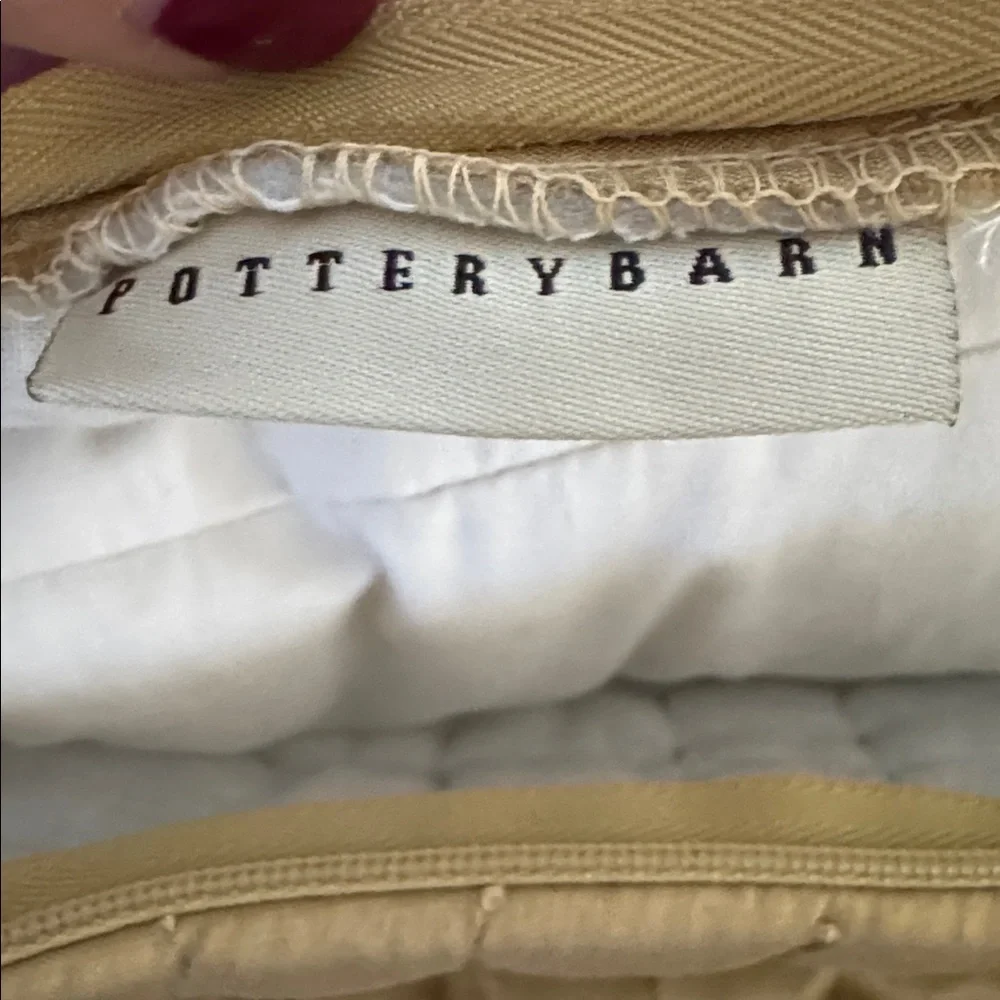 2 Pottery Barn Gold Textured Pillow Cover with inserts *NWT ✨