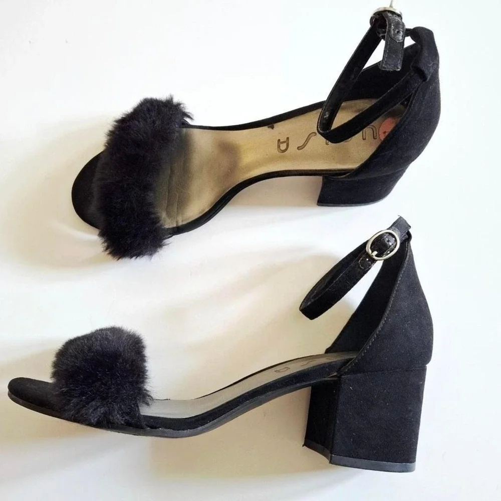 Unisa black faux