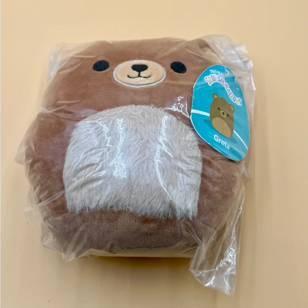 Squishmallows‎ Greta Brown Bear Plush Toy NWT Ships next biz day .