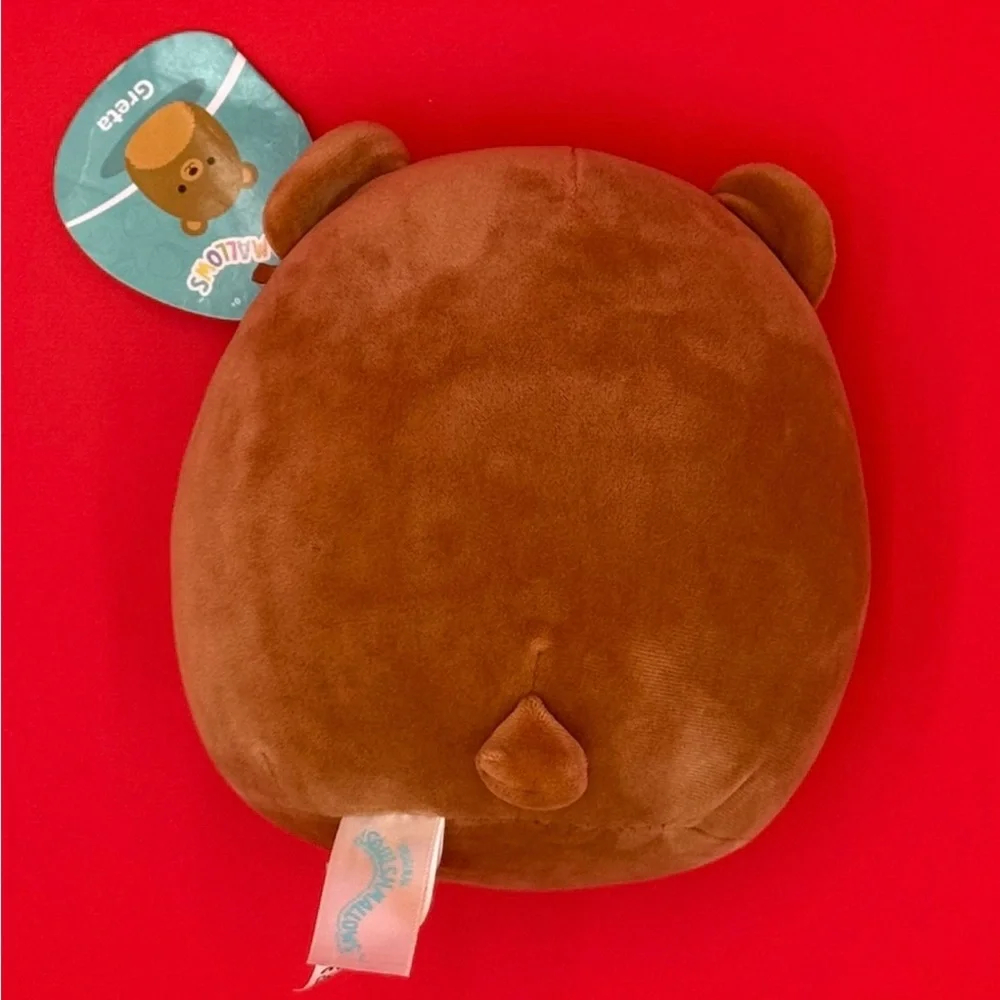 Squishmallows‎ Greta Brown Bear Plush Toy NWT Ships next biz day .