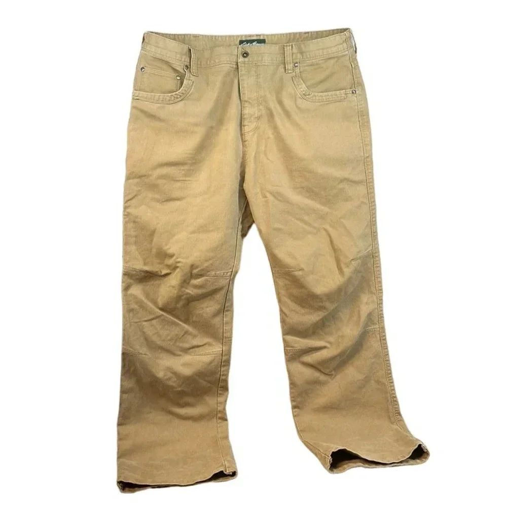 Eddie Bauer Outdoor Outfitter Men's Tan‎ Jeans Workwear Size 38x32