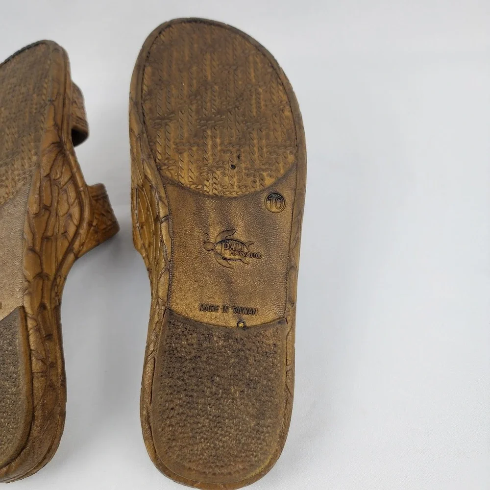 Pali Hawaii‎ Colored Jandal in Light Brown Mens Size 10 Made in Taiwan