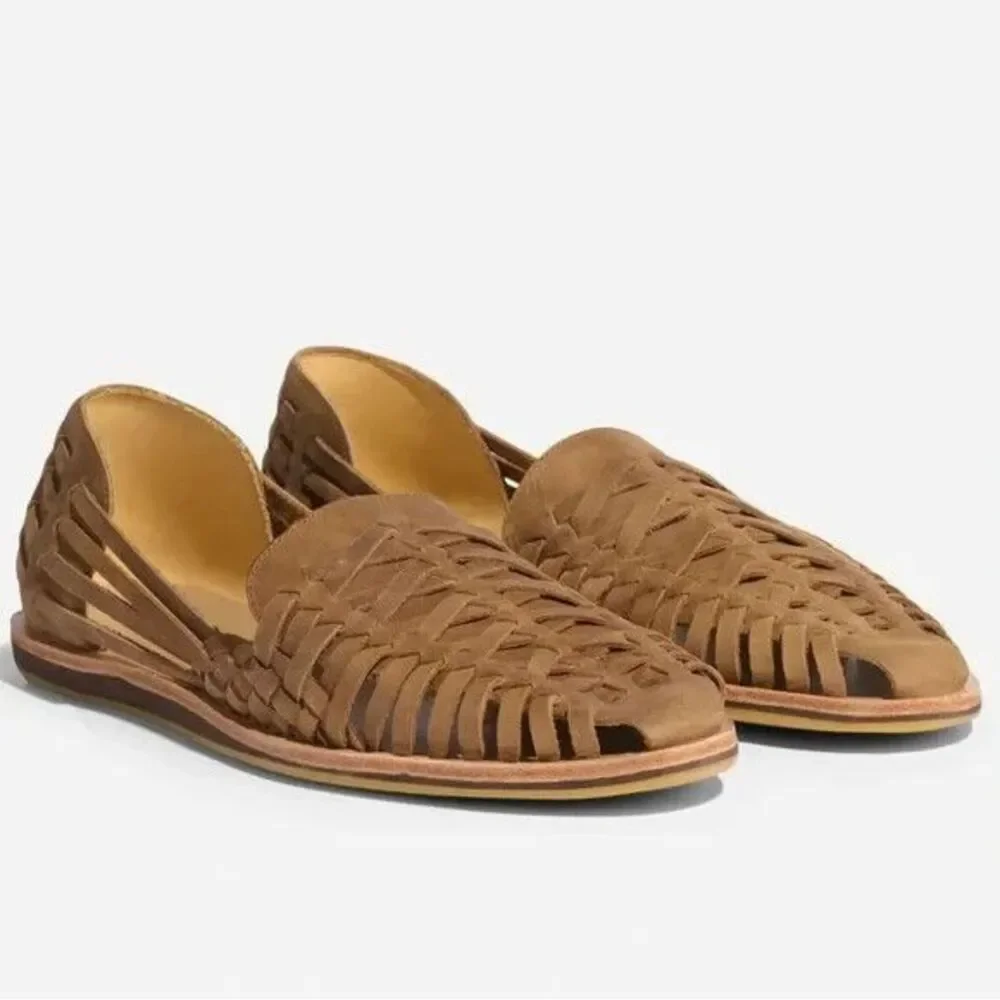 Nisolo Leather Sandal Huarache Men's TOBACCO BROWN NIB SZ 13 MSRP $150