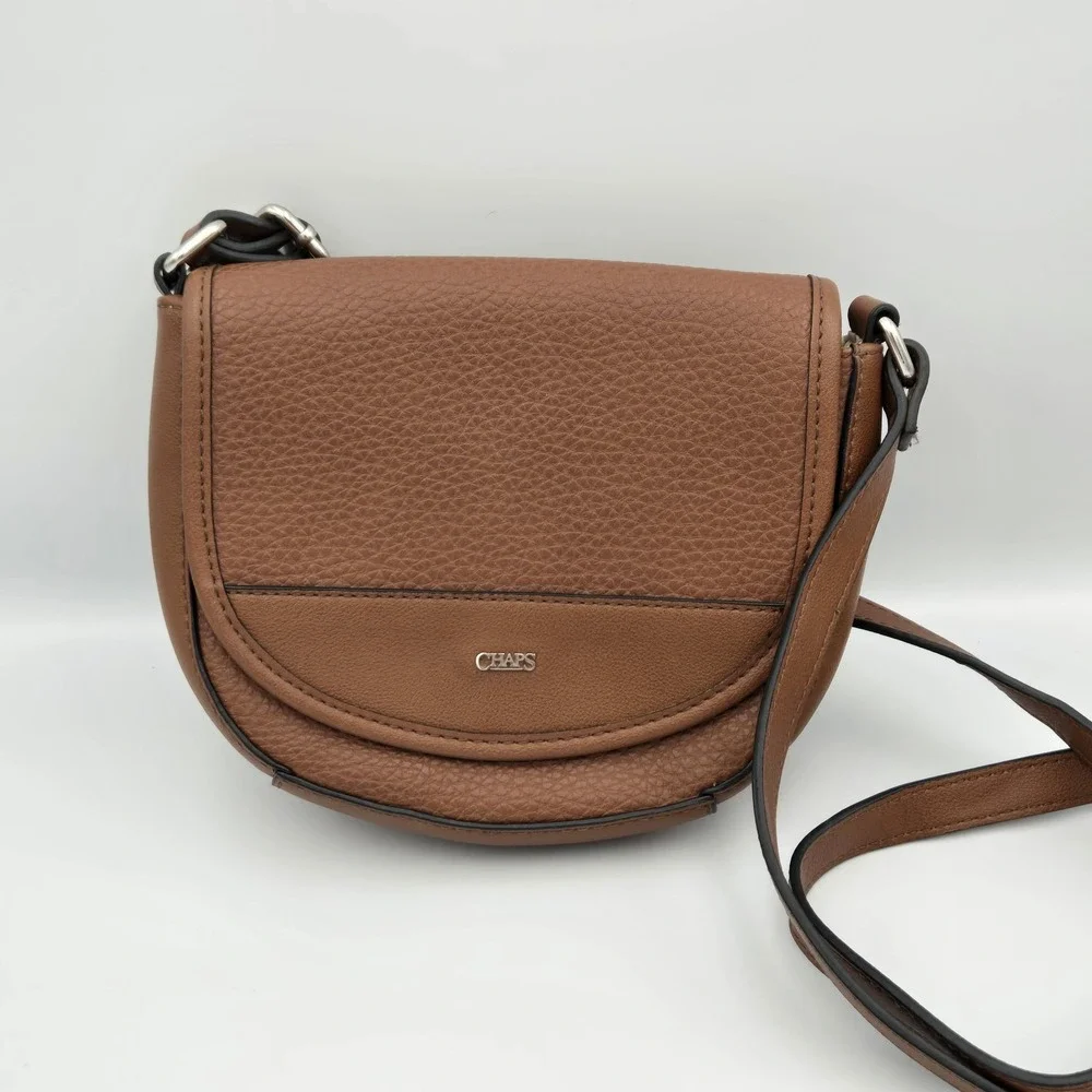 CHAPS Brown‎ Crossbody Shoulder Bag Purse- Originally $49 - EUC