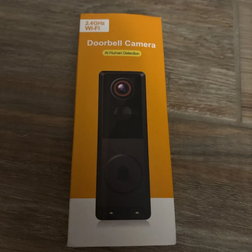2.4 GHz Wi-Fi Video Doorbell w/‎ Indoor Ring Chime, Enhanced Security New In Box
