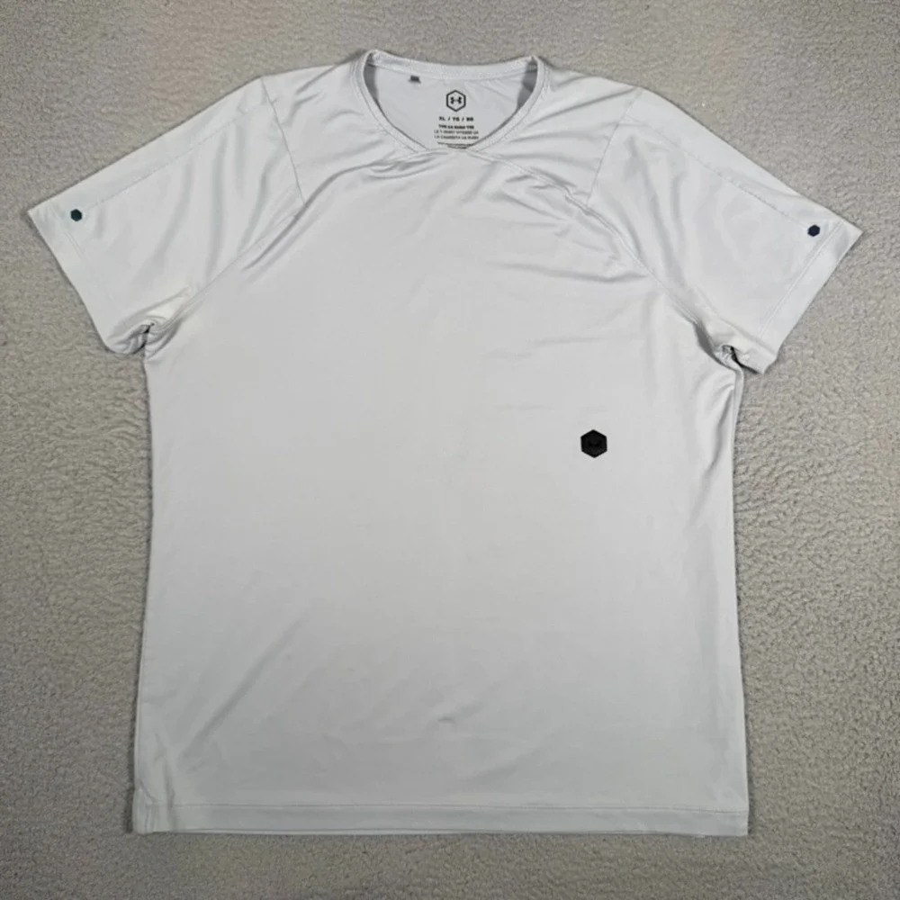 Under Armour Shirt Mens XL Gray Celiant‎ Rush Performance Stretch Gym Workout