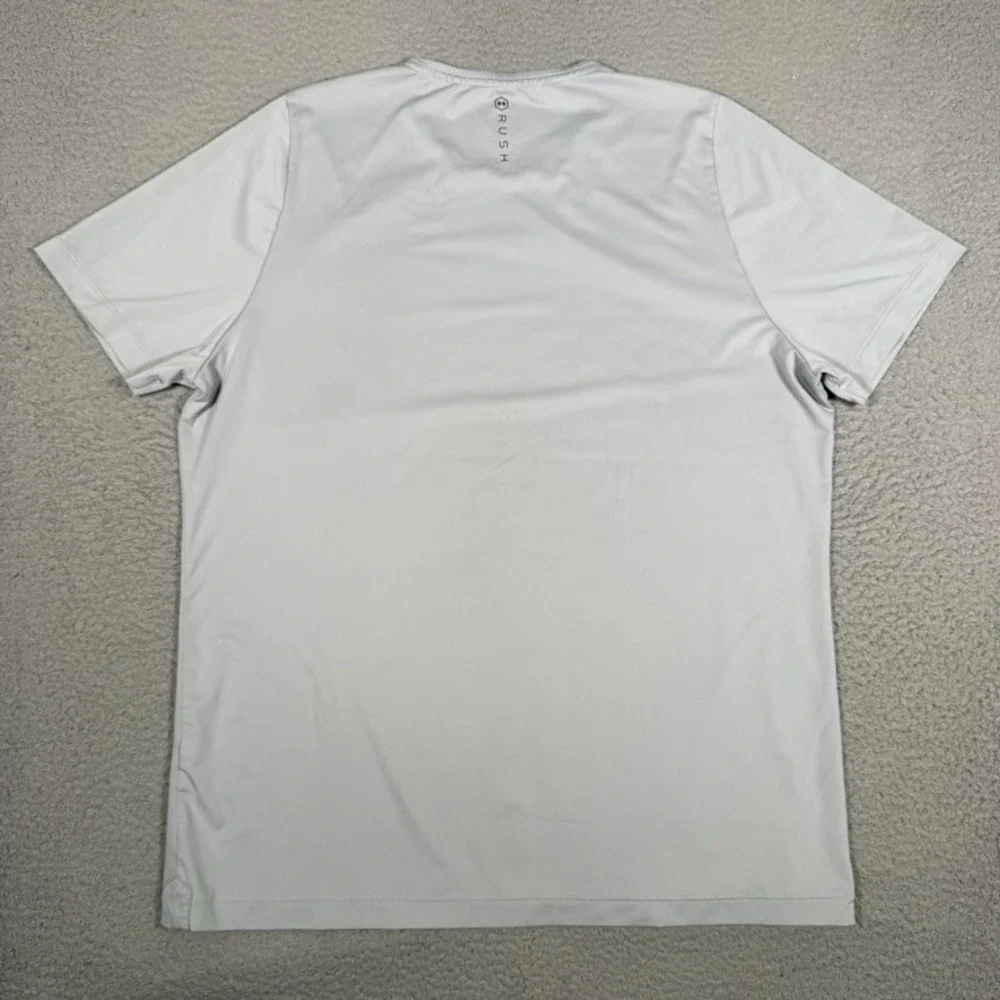 Under Armour Shirt Mens XL Gray Celiant‎ Rush Performance Stretch Gym Workout