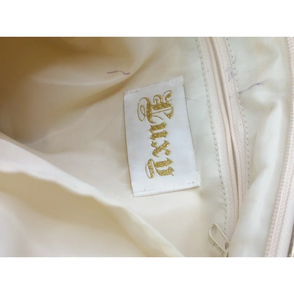 Luxy Woven Knit Bag Purse‎ Shoulder Bag Ivory Gold Cottagecore Vintage
