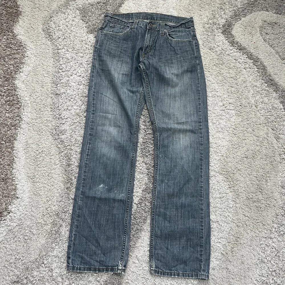 Levis 514 Jeans 30x32 Blue Straight Leg Slim‎ Fit Med Wash Distressed Grunge