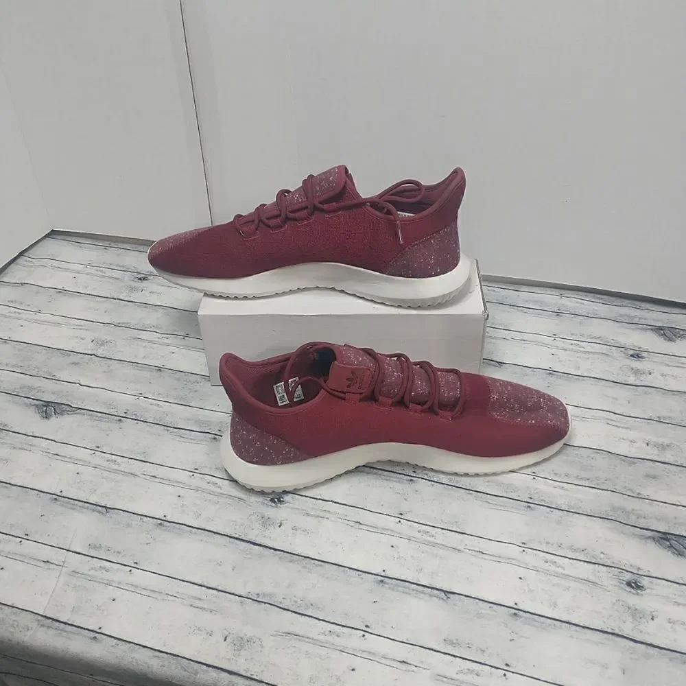 Adidas BY3571 Tubular Shadow Men's SZ 14 Burgundy Athletic Sport Sneakers .