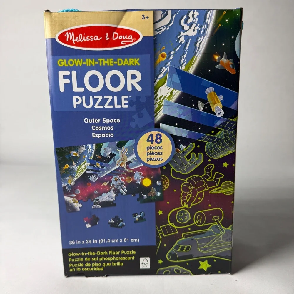 Melissa & Doug‎ Glow-in-the-Dark Outer Space Cosmos 48 Piece Floor Puzzle 36x24
