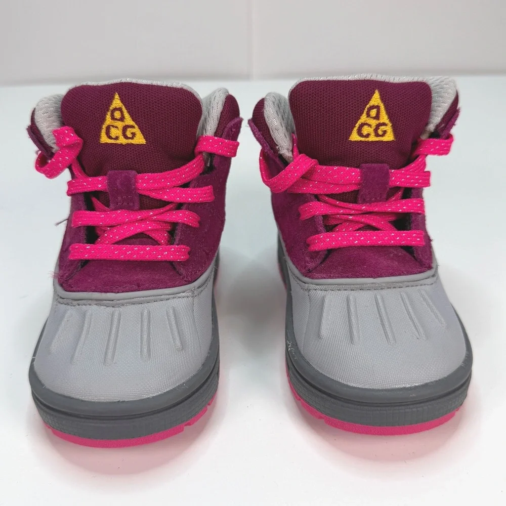 Nike ACG Woodside 2‎ High Raspberry Red Sneaker Boot Toddler 6
