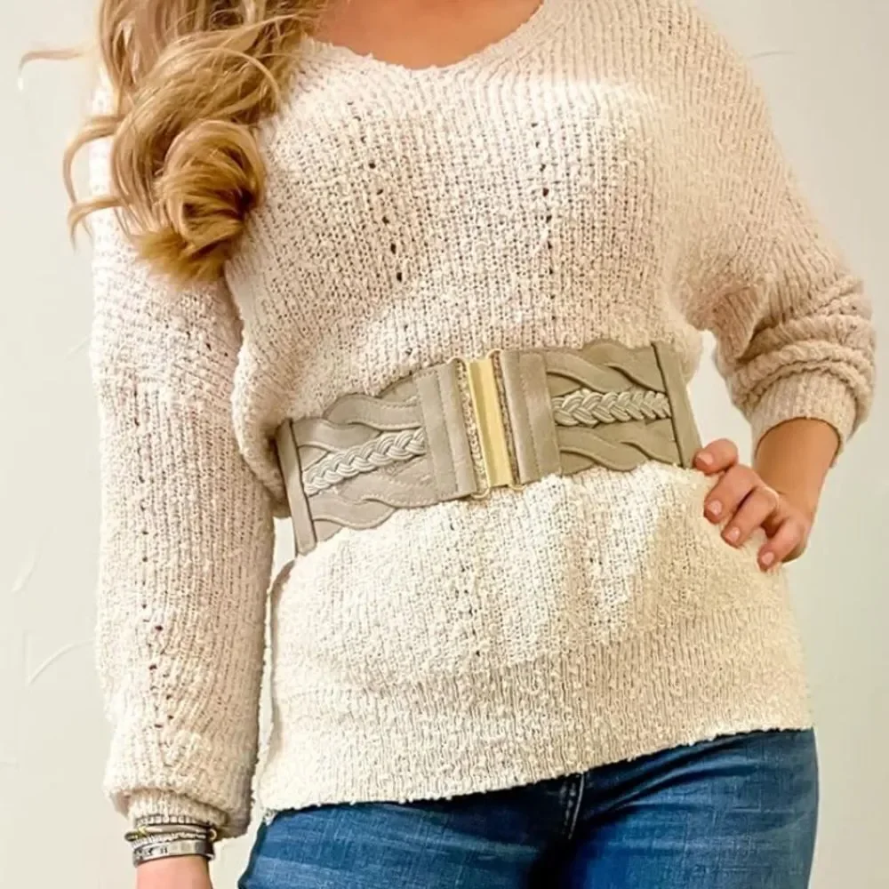 Wide Boho Waist Belt