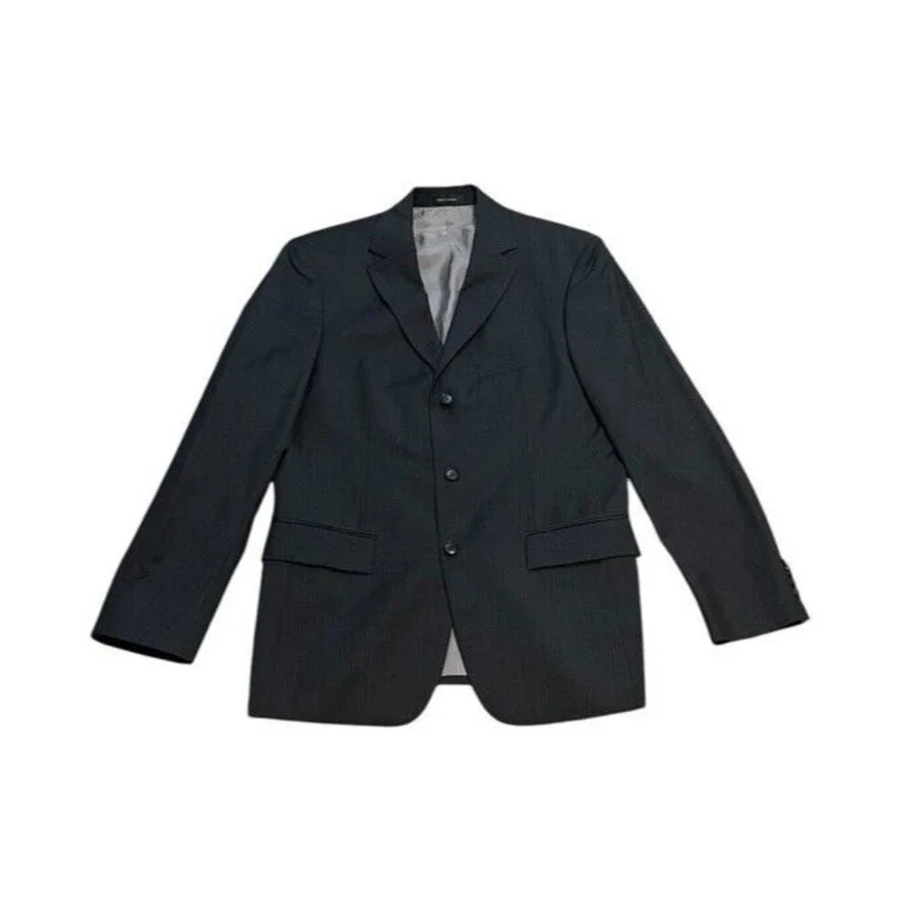 Hugo BOSS Rossellini Cinema Pinstripe Three Button Wool Sport Coat Mens Size 38R