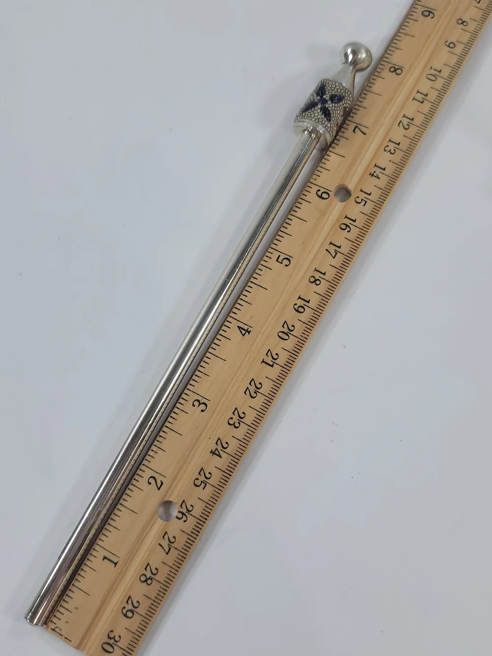 Pier 1 Imports Jewled Silver Plated Set Of 4 Swizzle Sticks