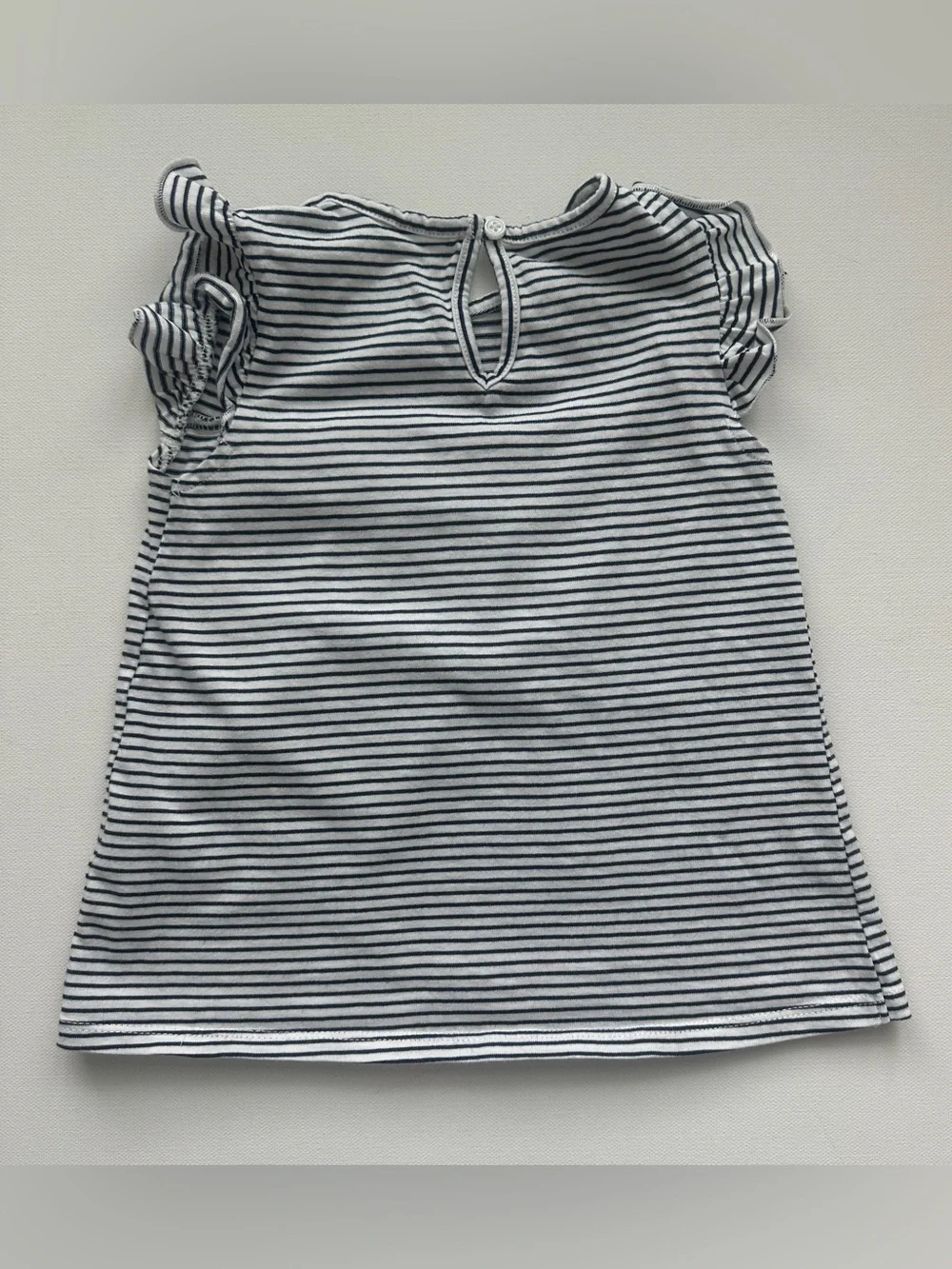 Simple Joys girl’s dress with Navy Bow Accent and Cat & Jack pants. Size 3T.