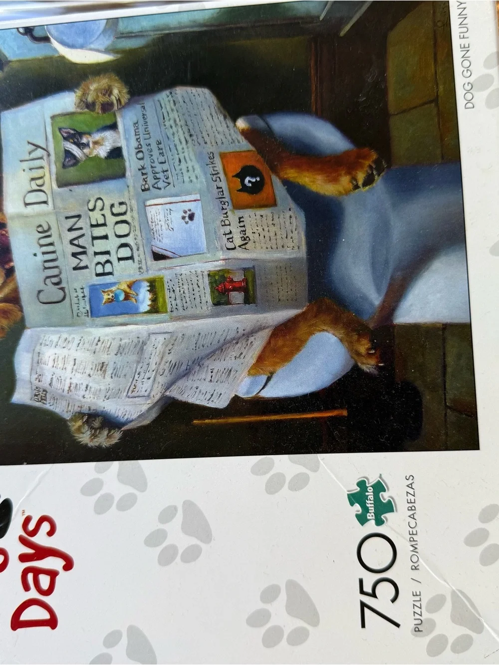 ‘Dog Gone Funny’ Puzzle - White Box with Multicolor Artwork
