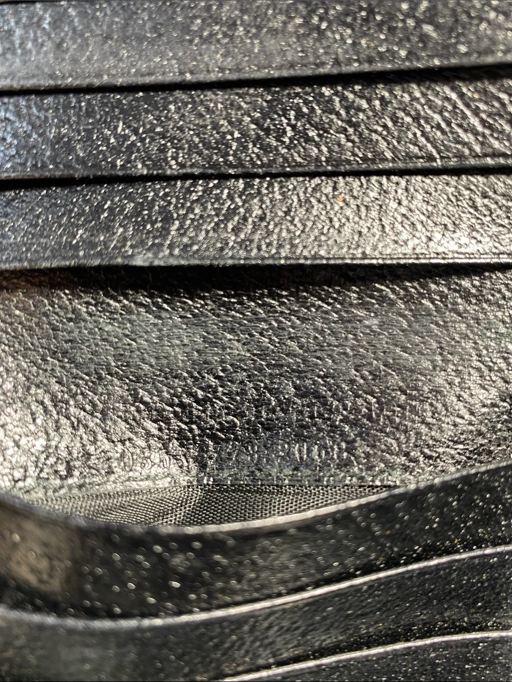Authentic Gucci black textured leather Wallet