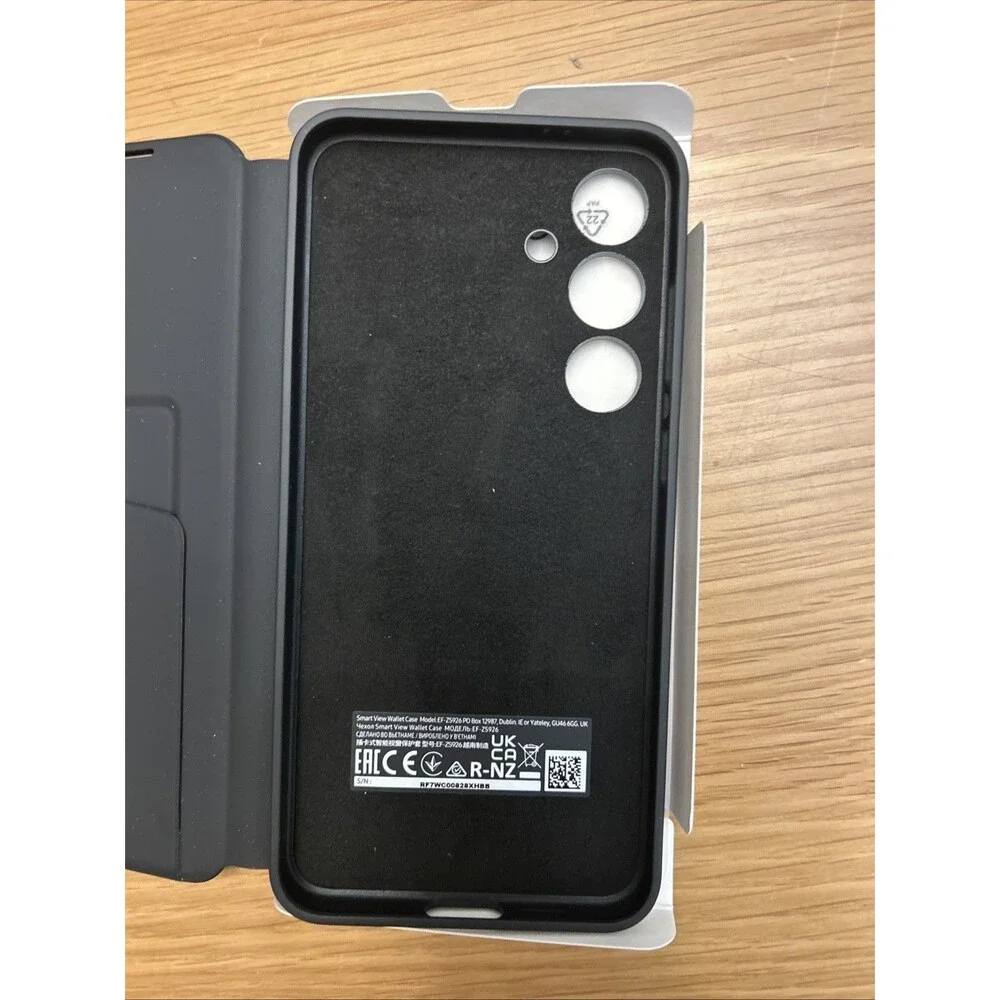 Samsung S-View Wallet Case for Galaxy S24 - Black, Genuine, Open Box
