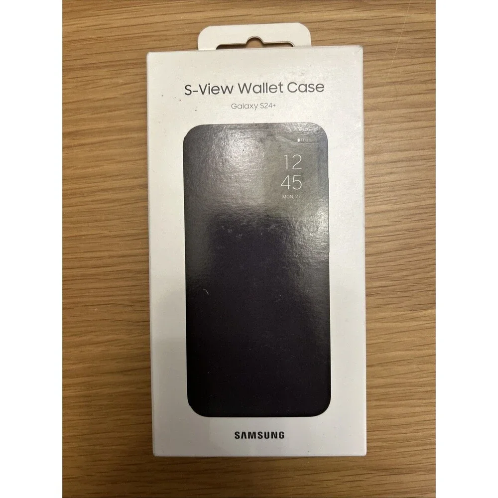 Samsung S-View Wallet Case for Galaxy S24 - Black, Genuine, Open Box