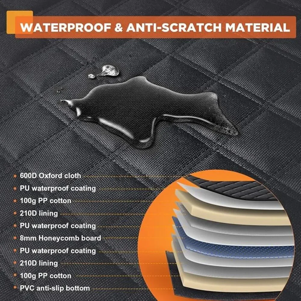 Gimars Upgrade Dog Car Seat Medium Small Waterproof Hard Bottom Open Box 2547FT