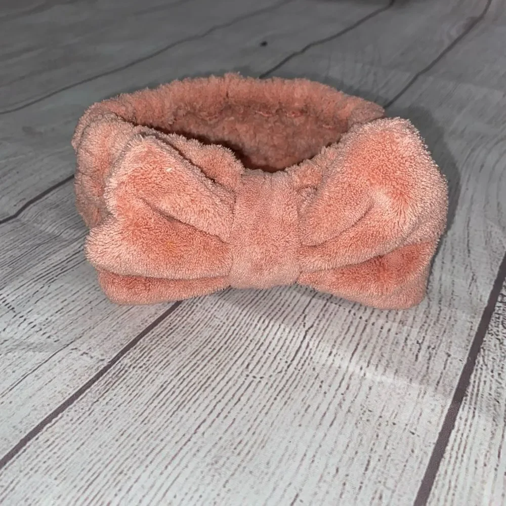 Headband elastic wrap w/bow little girls