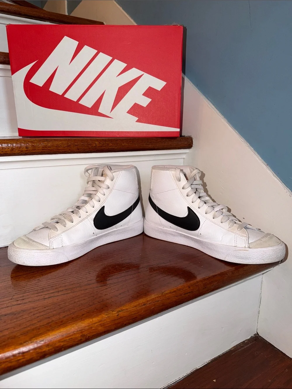 Youth Nike Blazer Mid ‘77 GS White Black Size 5.5