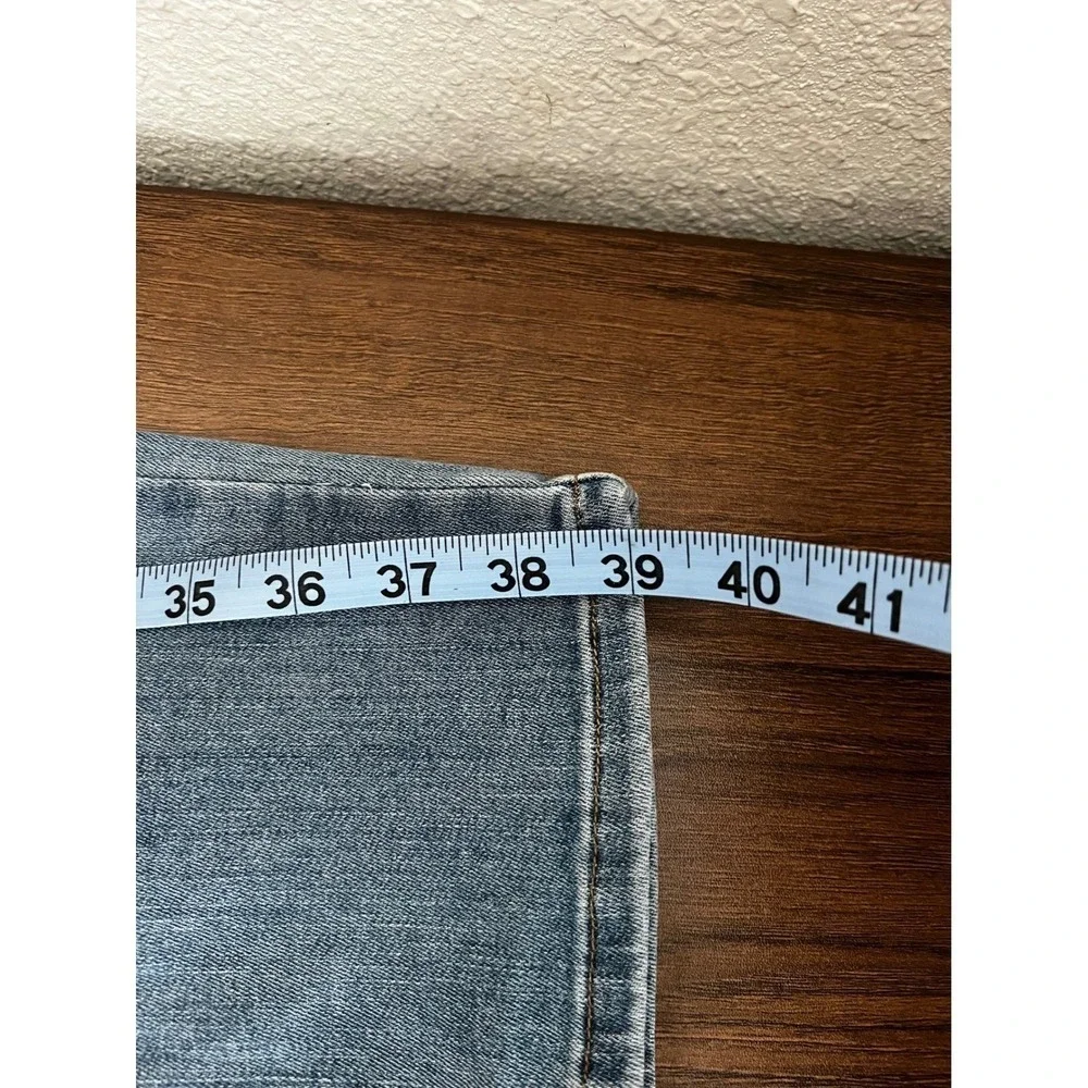 FRAME Le‎ High Straight Jeans Quirky Wash Blue Stretch Denim Size 31 Preppy Chic