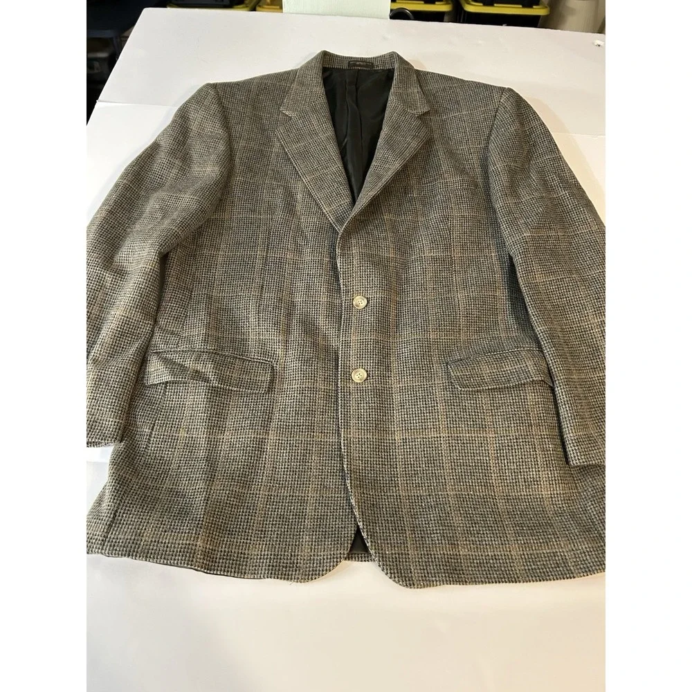 43Long Tweed Men's Black, Gray & Brown Blazer by Davidsons‎