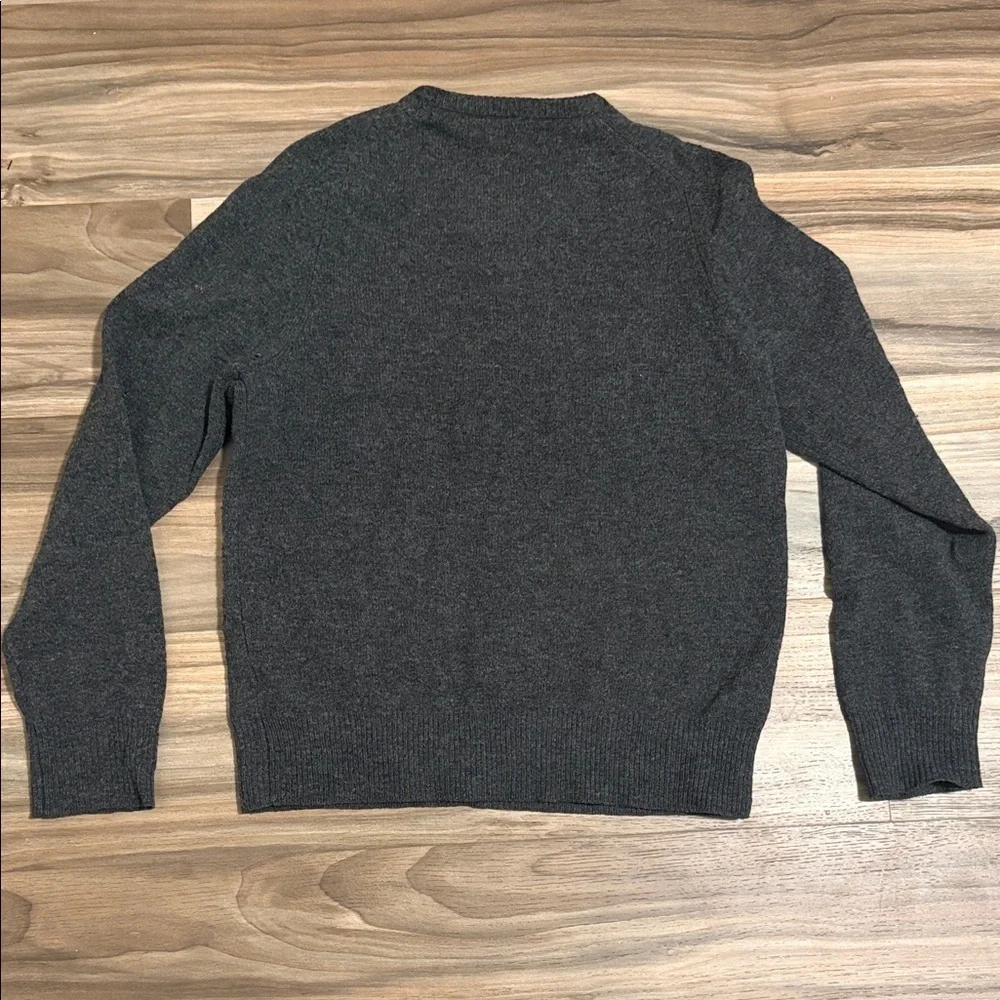 J. Crew 100% Lambswool Sweater Dark Gray Women’s Sz. S Crew Neck L/S Cozy