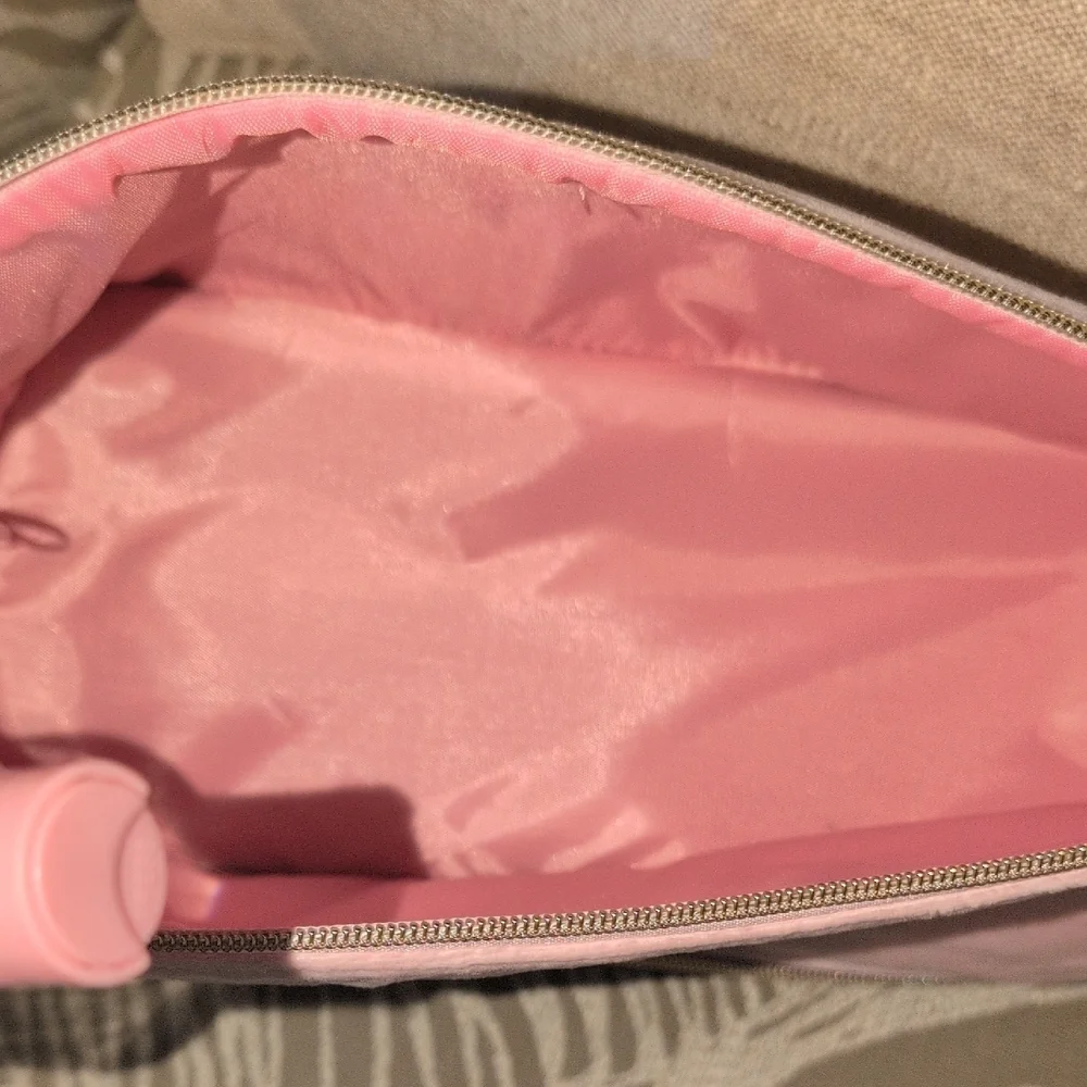 Juicy Couture Pink and Brown Cosmetic Case NWT
