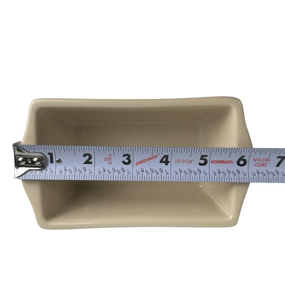 Ceramic Christmas Present Butter Dish‎ Candy Trinket Holder Holiday Decor E72Q